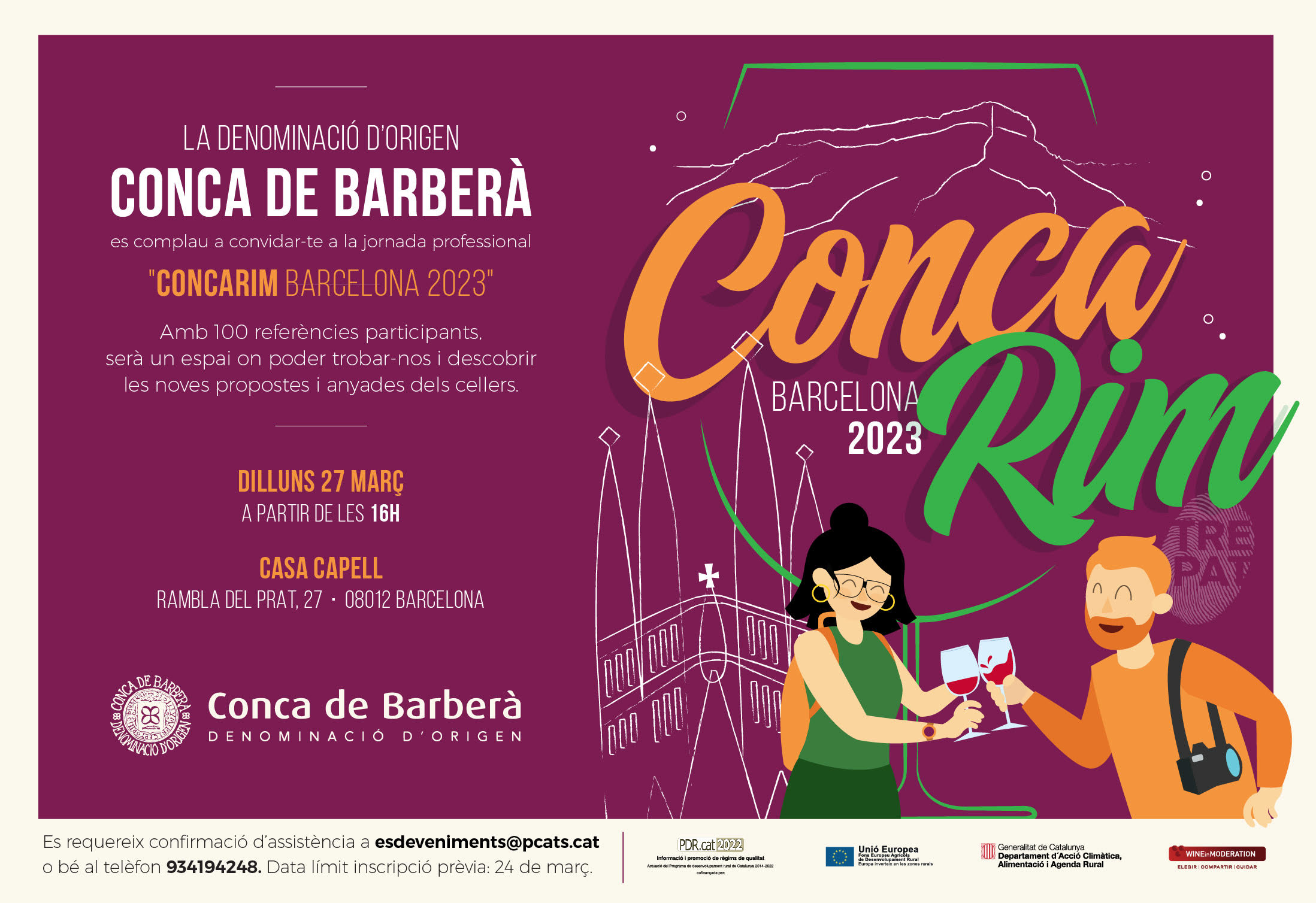 INVITACIÓ: CONCARIM BARCELONA 2023