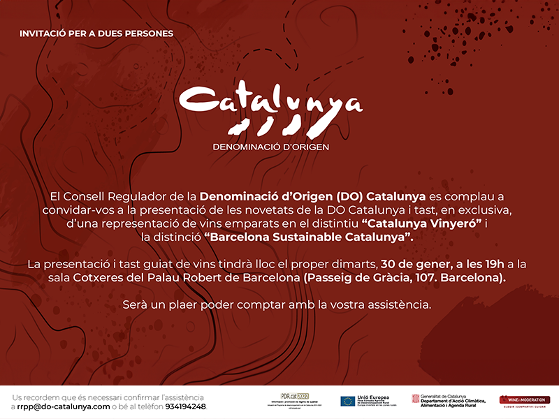 Presentació dels nous distintius de la DO Catalunya